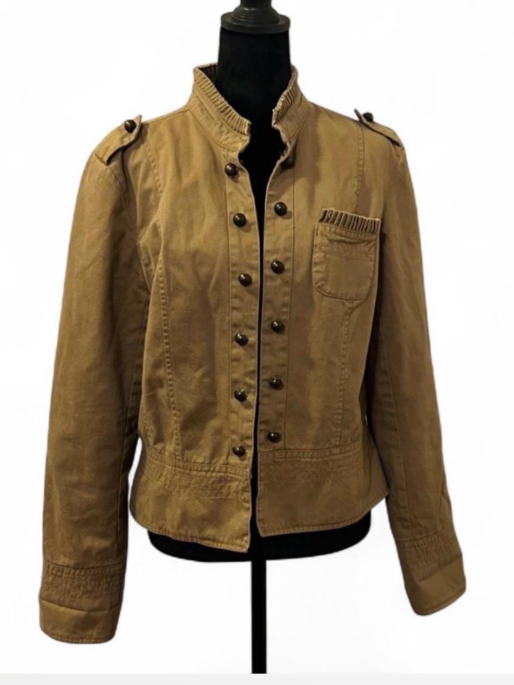 Apt. 9 Women's Tan Military-Style Utility Jacket